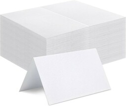 120 Pcs Place Cards Blank Fillable Banquet Seat Card, 2x3.5in Place Cards - $17.53 CAD