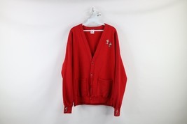 Vintage 90s Streetwear Womens One Size Faded Mouse Cardigan Sweatshirt R... - $39.55