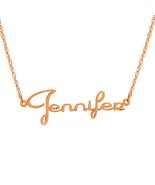 14K. SOLID GOLD NECKLACE PERSONALIZED NAME MARGARIETE FONT - €527,44 EUR