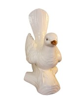 Vintage 1970&#39;s White Ceramic Porcelain Bird Dove 5.5&quot;lx6&quot;tx4&quot;w Fitz Floyd READ  - £8.14 GBP