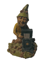 Tom Clark Figurine vtg sculpture signed Cairn coin Gnome Cheese #53 Camera 189 - £39.43 GBP