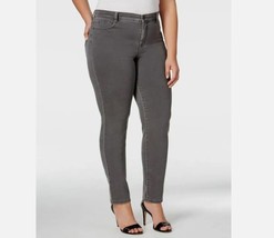 Style &amp; Co Plus 22W Whisper Grey Slim Leg High Rise Tummy Control Jeans ... - £23.11 GBP