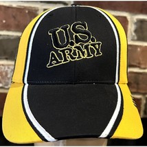 NL Caps U.S. Army script double logo black yellow white adjustable baseb... - $8.96