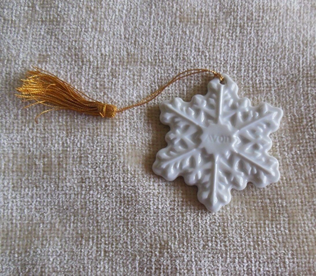 Primary image for Avon 1983 Snowflake Christmas Ornament 3" 