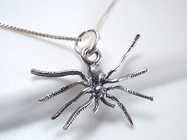 Small Spindly Spider Pendant 925 Sterling Silver Corona Sun Jewelry - £12.83 GBP