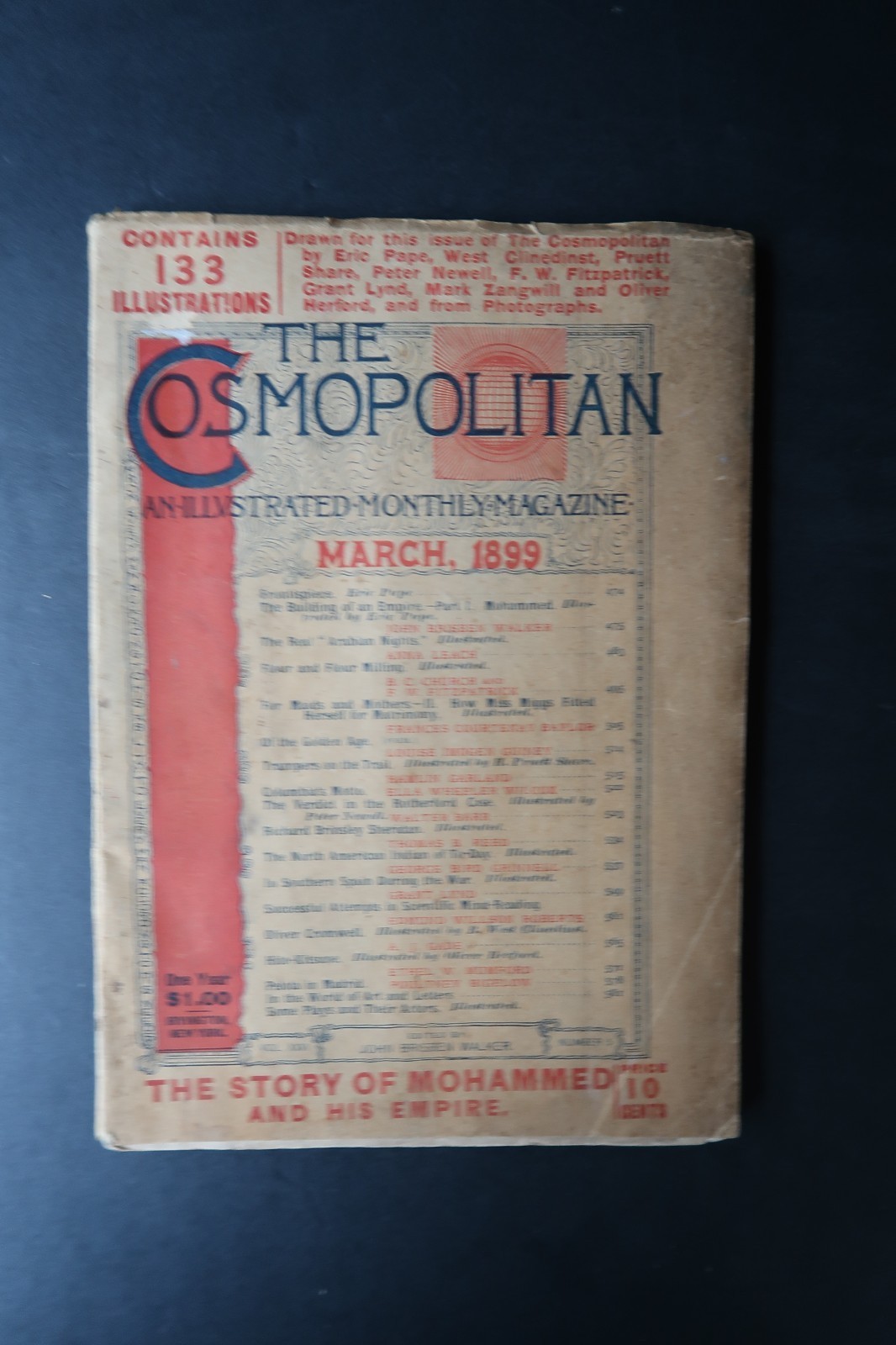 Antique March 1899 The Cosmopolitan Monthly Magazine Great Ads &amp; Illustr... - $24.99
