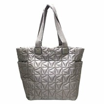 Michael Kors Winnie Quilted Nylon Pearl Grey Large Tote 35T1TW4T3C $398 MSRP - £85.49 GBP