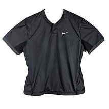 Womens Hot Cage Softball Jacket Medium Black Adjust Waist Vented Nike - £31.10 GBP