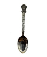 835 Silver Demitasse Spoon 4.25&quot; Greece Souvenir Pierced Key Handle Athe... - $362.68 MXN