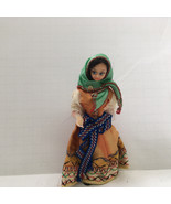 Vintage collectible eastern Europe ethic doll in traditional clothes wir... - $19.75