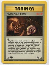 Pokemon TCG Mysterious Fossil Trainer Card 1st Edition 1999 62/62 - £7.96 GBP