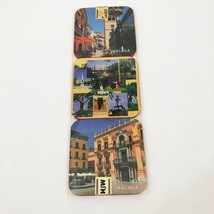 Set of 6 Malaga Spain Printed Photo Coasters - $18.80