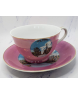 Las Vegas Vintage Souvenir Purple Cup &amp; Saucer Set Las Vegas, NV - $225.61 MXN
