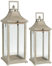 A&amp;B Home Ivory Garden Candle Lanterns Set Of 2 - £134.96 GBP