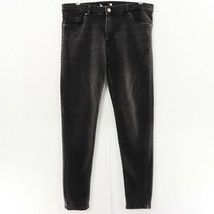H &amp; M Womens Black Jeans Jeggings 12 Slim Fit Stretch 29&quot; Inseam 32&quot; Wai... - $13.84