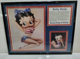 Betty Boop Framed Picture and Story Matted Pinup USA 11x14 - £29.36 GBP
