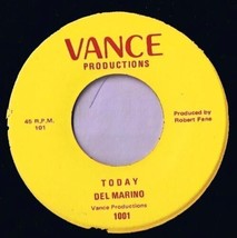 Del Marino Today 45 rpm For Once In My Life  Signed Sleeve Vance Productions - £8.51 GBP