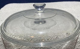 624C  Lid for 2 Qt Round Covered Casserole Pyrex Originals Clear - $9.89