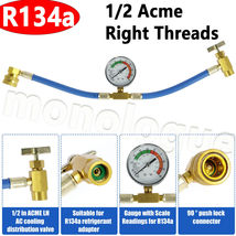 R134a Car AC A/C Refrigeration Air Conditioning Recharge Hose Pressure G... - $32.00