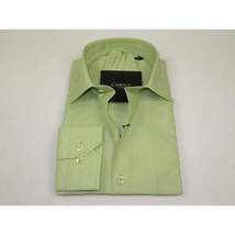 Men's Shirt Hankie CASILA Turkey Cotton Blend Long Sleeves 501770-18 Solid Green image 4