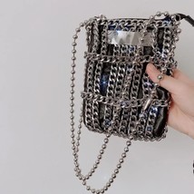 Chains Woven Designer Bag Women  Bag Mini Crossbody Bags for Women 2023 Phone Fl - £94.17 GBP