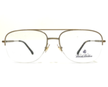 Brooks Brothers Eyeglasses Frames BB1041 1668 Matte Gold Half Rim 57-16-145 - £74.79 GBP