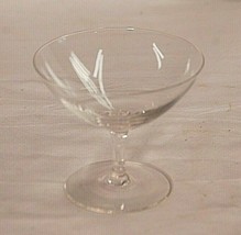 Clear Glass Footed Sherbet Custard Dessert Dish Stem Cup Unknown Maker 3-3/4&quot; T - £9.60 GBP