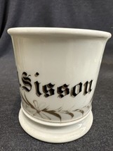 Antique 1880-1920’s Personalized Shaving Mug - J H Sissou - £43.47 GBP