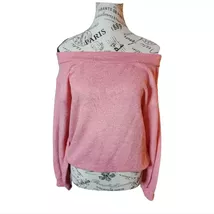 Olivia Pratt Pink Sweater Oversized Size Small - $14.00