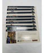 Dungeons And Dragons Campaign Cards Rewards Set 2 Cards 1-8 Complete  - £50.26 GBP