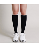 Yonex 24S/S Women&#39;s Knee-High Sports Socks Tennis Socks Black NWT 245SN004F - £25.87 GBP