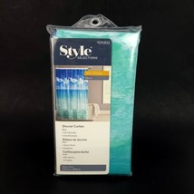 Style Selections 70&quot; x 72&quot;  Blue Sky Ocean Graphic PEVA Shower Liner Cur... - £12.58 GBP