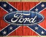 Ford Mustang Red Flag 3X5 Ft Polyester Banner USA - £12.63 GBP