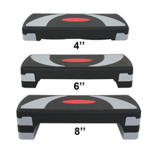 30&#39;&#39; Fitness Aerobic Step Adjust 4&quot; - 6&quot; - 8&quot; Indoor Exercise Stepper W/... - $57.99