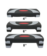 30&#39;&#39; Fitness Aerobic Step Adjust 4&quot; - 6&quot; - 8&quot; Indoor Exercise Stepper W/... - $57.99