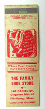 The Family Shoe Store - Fitchburg, Massachusetts 20 Strike Matchbook Cov... - £1.56 GBP