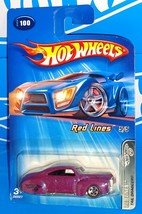 Hot Wheels 2005 Red Lines #100 Tail Dragger Mtflk Plum w/ RL5SPs China Base - $4.00