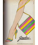 1986 Garolini Shoes Footwear Sexy Legs Rainbow Illustrated Vintage Print... - £4.63 GBP