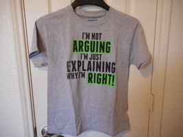 Boys Graphic T Shirt Size X-Small 4/5  I&#39;m Not Arguing I&#39;m Just Explaining - £5.79 GBP