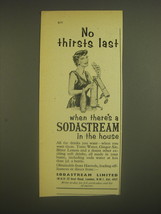 1958 Sodastream Limited Ad - No thirsts last when there&#39;s a sodastream - £13.91 GBP