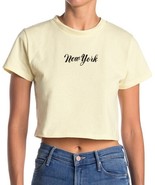 Topshop Women’s Size 8-US Crop Top in Pastel Yellow - $165.22 MXN
