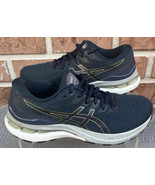 Women's Asics Gel Kayano Blue Gold Athletic Sneaker Size 6W - $50.00
