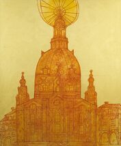 HORST KORDES Dreamland IV 20.75" x 17.25" Offset Lithograph 2007 Contemp... - $49.50