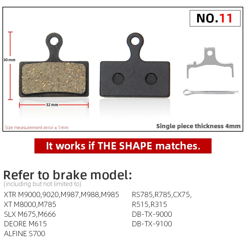 10 pairs bicycle disc brake pads for shimano g01s xtr m9000 m9020 m985 m988 deore xt thumb200