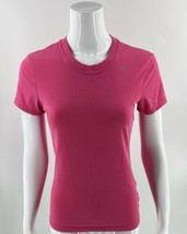 Nike Dri Fit Cotton Tee Shirt Size Small Pink Athletic Short Sleeve Top ... - £11.65 GBP