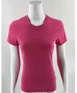 Nike Dri Fit Cotton Tee Shirt Size Small Pink Athletic Short Sleeve Top ... - $272.41 MXN