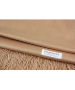 Bronze Pashmina Womens Solid 78x28 Silky Shawl Wrap Wool Feel Blend Scarf - £14.37 GBP