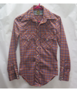 Vtg Made In Heaven London Plaid Pearl Snap Western Shirt 70s 14 S XS RARE - $237.45