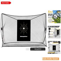 Heavy-Duty Indoor/Outdoor Golf Net 10x7ft with Easy Assembly &amp; Target Cloth - $195.97
