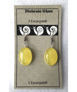 Dichroic Glass Earrings by 3 Escargots Made in USA New Old Stock! (#10199) - £15.72 GBP